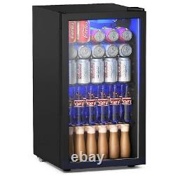 120 Can Beverage Mini Refrigerator with Glass Door