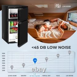 12V 24V 80L Compressor Fridge Freezer Double Doors App Control RV Campervan Boat