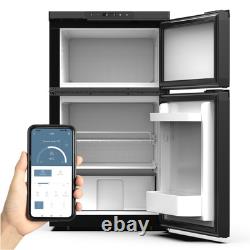 12V 24V 80L Double Doors Compressor Fridge Freezer App Control RV Campervan Boat