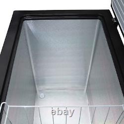 198L Black Chest Freezer, Freestanding, W82 x D55 x H85cm SIA CHF198BL