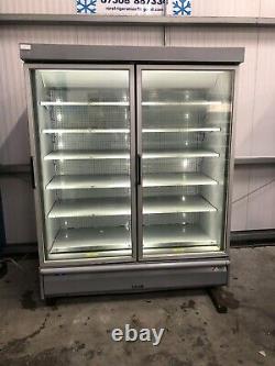1.5m Verco Double Door Drinks Display Freezer frozen Shop Catering Refrigeration
