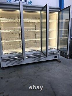 2.2m Deep Verco 3 door display freezer Frozen commercial catering shop Ice