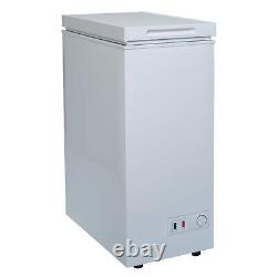 36cm White Chest Freezer, Freestanding Slimline Compact SIA CHF60W