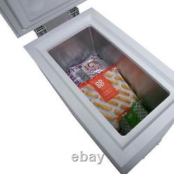 36cm White Chest Freezer, Freestanding Slimline Compact SIA CHF60W