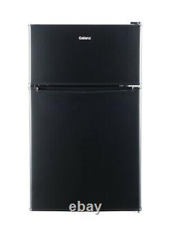 3.1 Cu ft Two Door Mini Fridge with Freezer Estar, Black