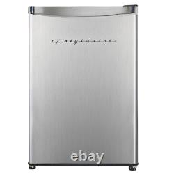 3.2 Cu. Ft. Retro Mini Refrigerator Without Freezer With Platinum Door Design