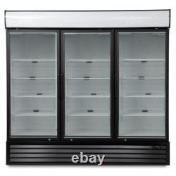 3 Door Triple Hinged Glass Door Display Food Freezer Blizzard Rrp £4002 Graded