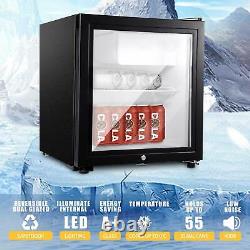 43L/63L/83L Mini Refrigerator Glass Door Desktop Cooler Ice Box Freezer kitchen