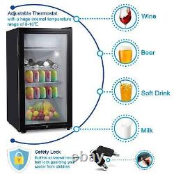43L/63L/83L Mini Refrigerator Glass Door Shop Display Desktop Beer Drink Cooler