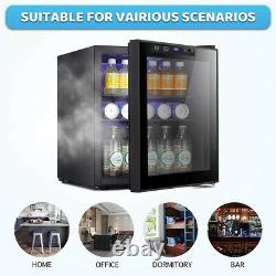 46L Wine Cooler Glass Door Small Drink Soda Beer Red/White Wine Champag Fridge