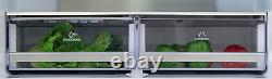 4 Door Fridge Freezer Silver, 490L, Non-Plumbed Water Dispenser SIA SXD505IXE