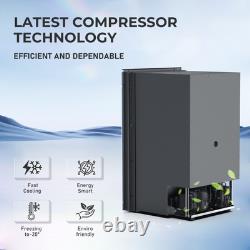 80L Compressor Fridge Freezer BT GEARZAAR UK Black Campervan Motorhome Dual Door