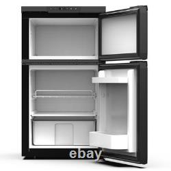 80L Compressor Fridge Freezer Black Dual Door Motorhome UK Low Power BT GEARZAAR