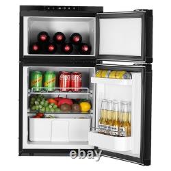 80L Compressor Fridge Freezer Black Dual Door Motorhome UK Low Power BT GEARZAAR