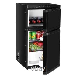 80L Compressor Fridge Freezer Black Dual Door Motorhome UK Low Power BT GEARZAAR