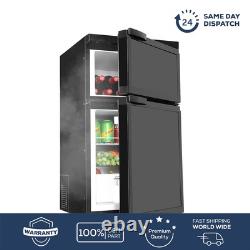 80L Compressor Fridge Freezer Dual Door APP Control UK Black Motorhome Low Power