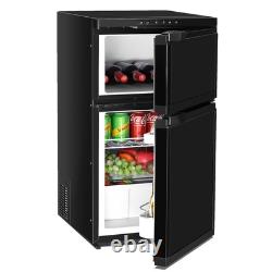 80L Compressor Fridge Freezer Dual Door APP Control UK Black Motorhome Low Power