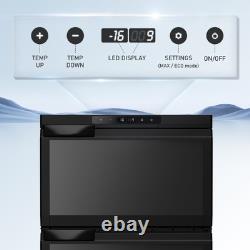 80L Compressor Fridge Freezer Dual Door APP Control UK Black Motorhome Low Power