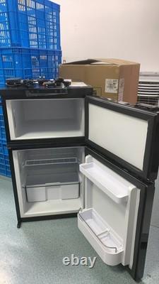 80L Compressor Fridge Freezer Low Power Black Dual Door Motorhome -20°C UK BT