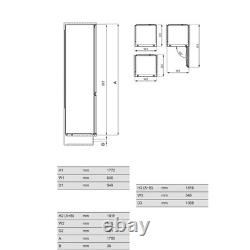 AEG OSC5S181ES 70/30 5000 ColdSense 55cm 70/30 Built In 70/30 Fridge Freezer