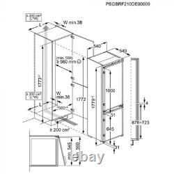 AEG OSC6L181ES Fridge Freezer Fully Integrated 7030 No Frost Sliding Door