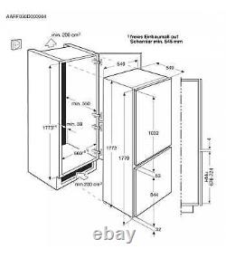 AEG SCE818E6TS Fridge Freezer Fully 7030 Integrated Frost Free GRADE A