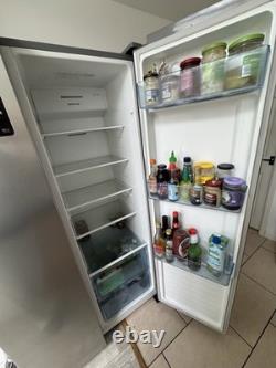 American Two Door Fridge Freezer Stainless Steel Logic