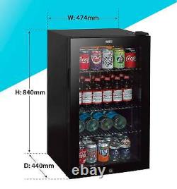 Baridi 85L Under Counter Beer, Drinks & Wine Fridge, Lock, 110xCans 474x840mm