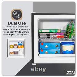 Baridi Mini Tabletop Fridge/Freezer, 31L, 4 Star Rating, Reversible Door Black