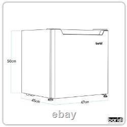 Baridi Mini Tabletop Fridge/Freezer, 31L, 4 Star Rating, Reversible Door Black