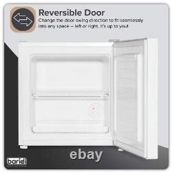 Baridi Mini Tabletop Fridge/Freezer, 31L, 4 Star Rating, Reversible Door White