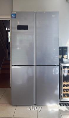 Beko ProSmart Inverter 4 Door French Door Fridge-Freezer in stainless steel
