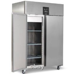 Blizzard Stainless Steel Upright Gastronorm Double Door Meat Freezer Rrp £3390
