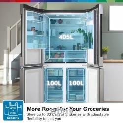 Bosch KFN96VPEAG Series 4 605L 4 Door American Fridge Freezer S/S RRP £1799