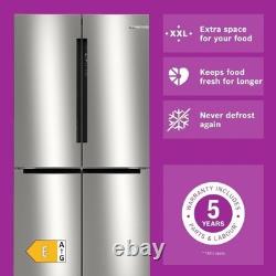 Bosch KFN96VPEAG Series 4 605L 4 Door American Fridge Freezer S/S RRP £1799