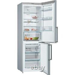 Bosch Serie 4 Frost Free Freestanding Fridge Freezer Stainless Steel Look Door