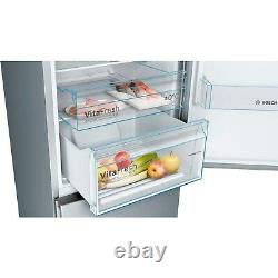 Bosch Serie 4 Frost Free Freestanding Fridge Freezer Stainless Steel Look Door