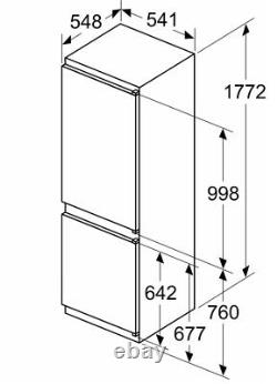 Bosch Series 2 KIN86NSF0G Integrated 60/40 Fridge Freezer, Sliding Door Fixing