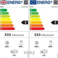 Bosch Series 4 605 Litre Four Door Freestanding Fridge Freezer Easy KFN96VPEAG