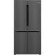 Bosch Series 6 605 Litre Freestanding Four Door Fridge Freezer Black Kfn96axea
