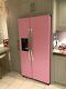 Bubble Gum Silk Finish Sxs American Fridge Freezer In Door Ice Maker Bespoke