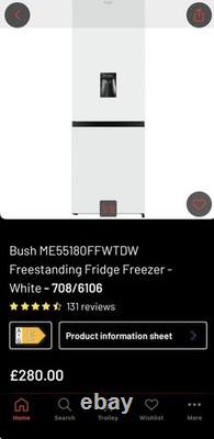 Bush Under Counter Fridge With Freezer Compartment DOOR ONLY