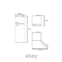 CDA 206 Litre Top Mount Retro Freestanding Fridge Freezer Betty Barley 1194118
