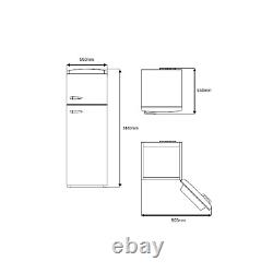 CDA 206 Litre Top Mount Retro Freestanding Fridge Freezer Betty Meadow 1194119