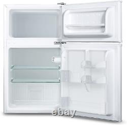 COMFEE' 87 Litre Fridge Freezer RCT87WH1E Low Frost Fridge Double Door Fridge