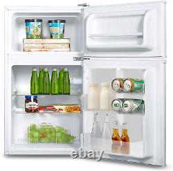 COMFEE' 87 Litre Fridge Freezer RCT87WH1E Low Frost Fridge Double Door Fridge