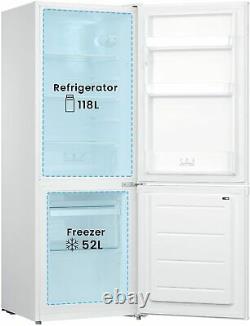 COMFEE' Fridge Freezer Freestanding 170 L RCB170WH1 with Reversible Door Hinge