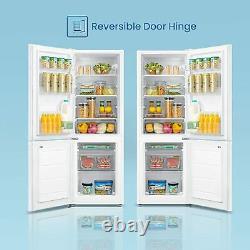 COMFEE' Fridge Freezer Freestanding 170 L RCB170WH1 with Reversible Door Hinge