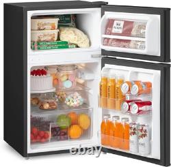 COMFEE' RCT87BL2(E) Under Counter Fridge Freezer, 87L Double Door Small Fridge