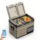 Car Fridge/freezer 36l Dual Zone Dual Door Compressor 12/24v Cooler Box App